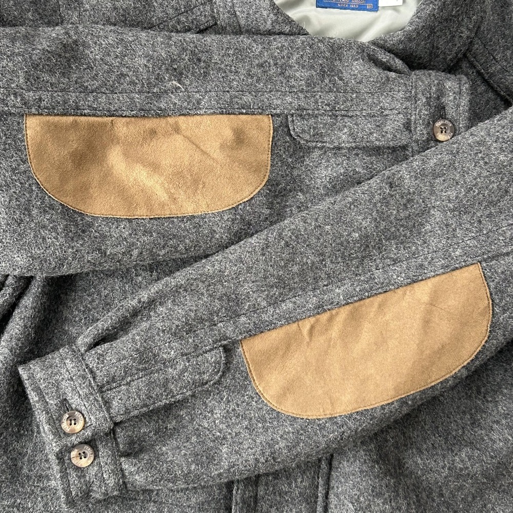 Pendleton Jacket Mens Medium Gray Wool Thinsulate… - image 4